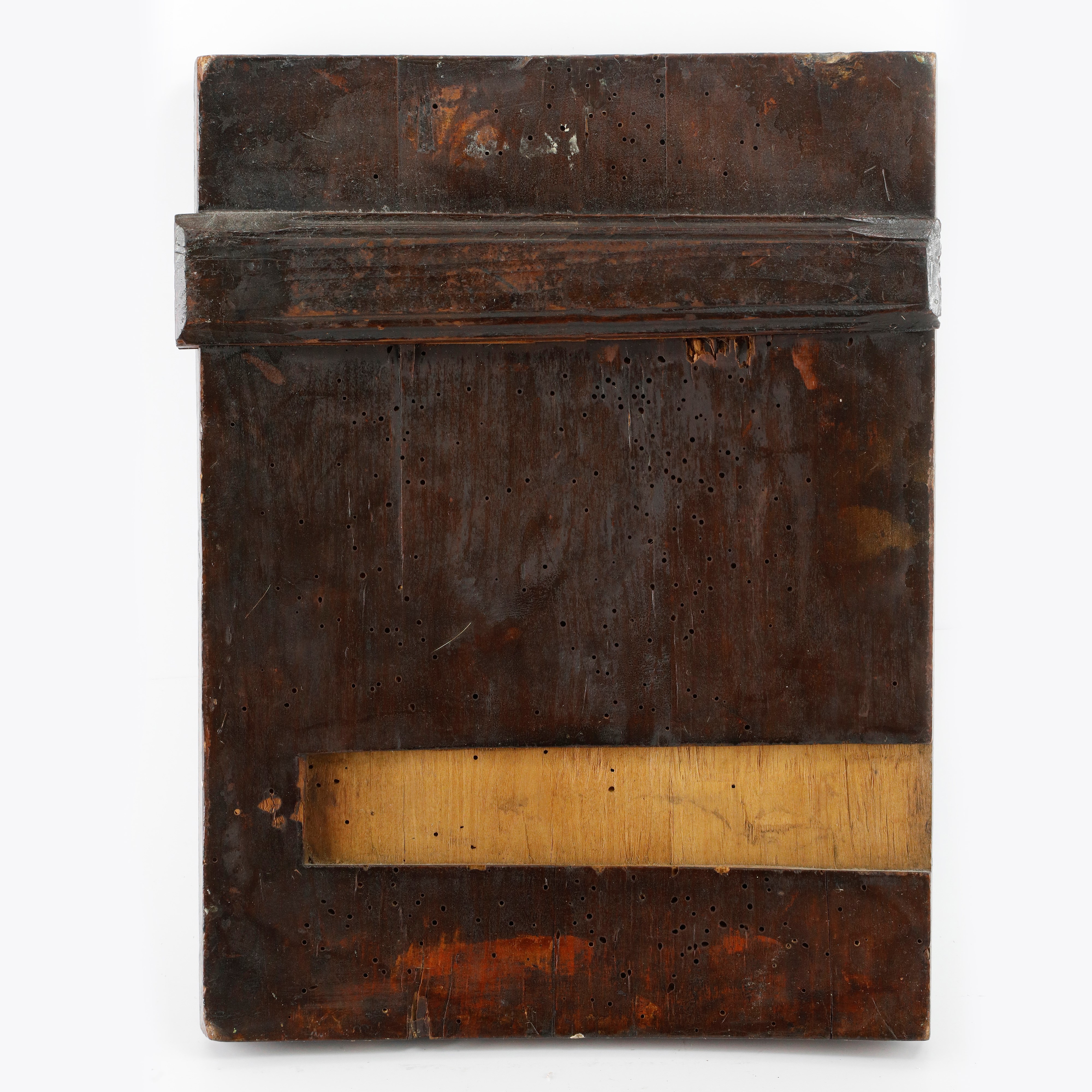 Icona lignea con scena della vita di Gesù ed angeli e santi