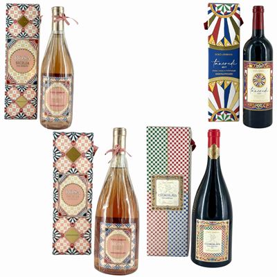 Donnafugata, Dolce & Gabbana, Cuordilava Etna Rosso - Rosa Rosato Sicilia - Tancredi Edizione Lim...