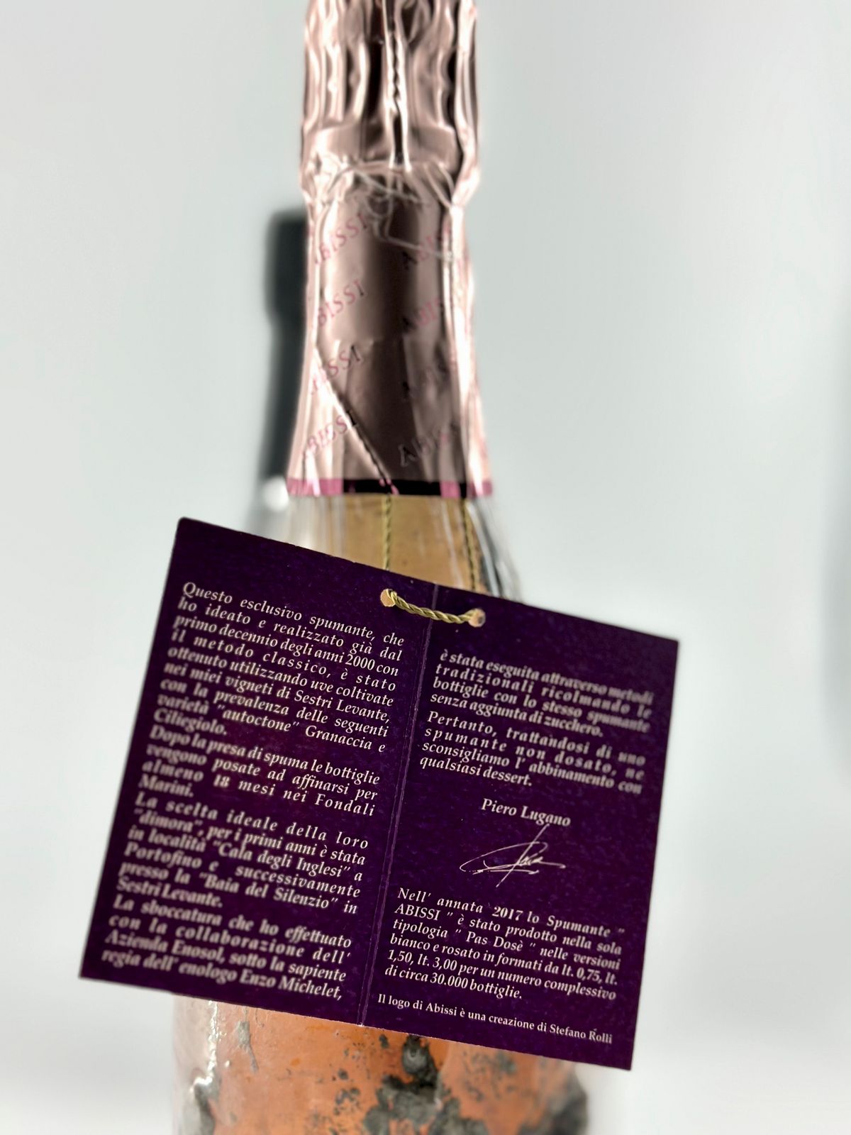 Bisson Abissi, Rosé Metodo Classico - Portofino Doc Metodo Classico
