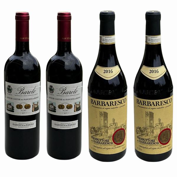 Produttori del Barbaresco, Barbaresco - Marchesi di Barolo, Barolo  (2016)  - Italia-Piemonte - Auction Vintage Fine Wine & Spirits - Bertolami Fine Art - Casa d'Aste