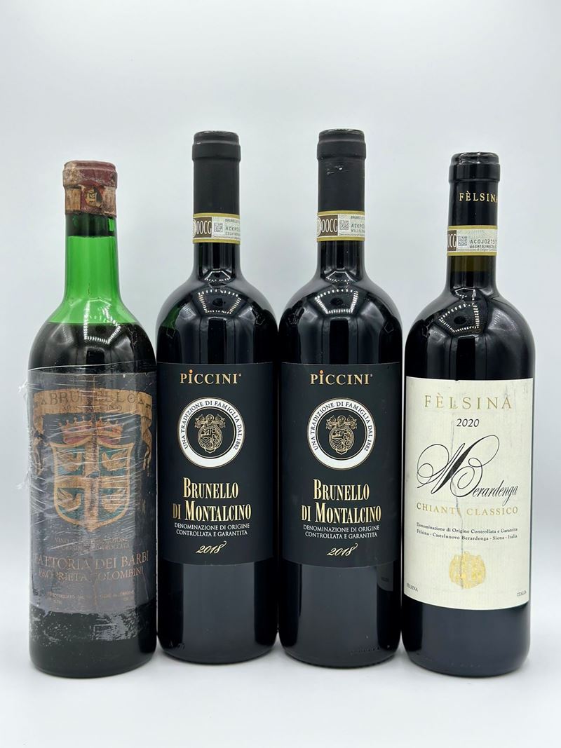 Fattoria Barbi, Brunello di Montalcino - Piccini, Brunello di Montalcino - Felsina, Chianti Class...