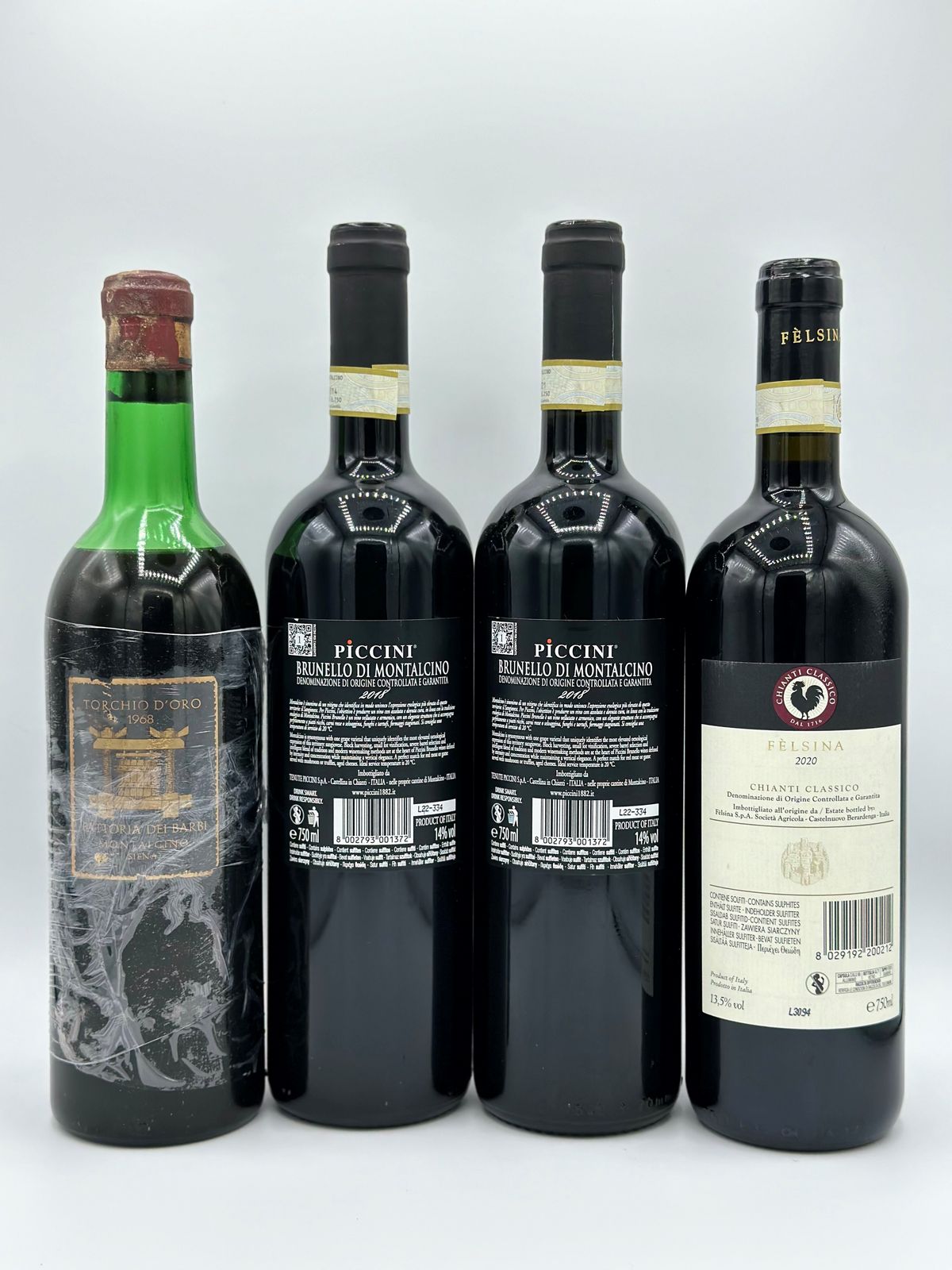 Fattoria Barbi, Brunello di Montalcino - Piccini, Brunello di Montalcino - Felsina, Chianti Class...