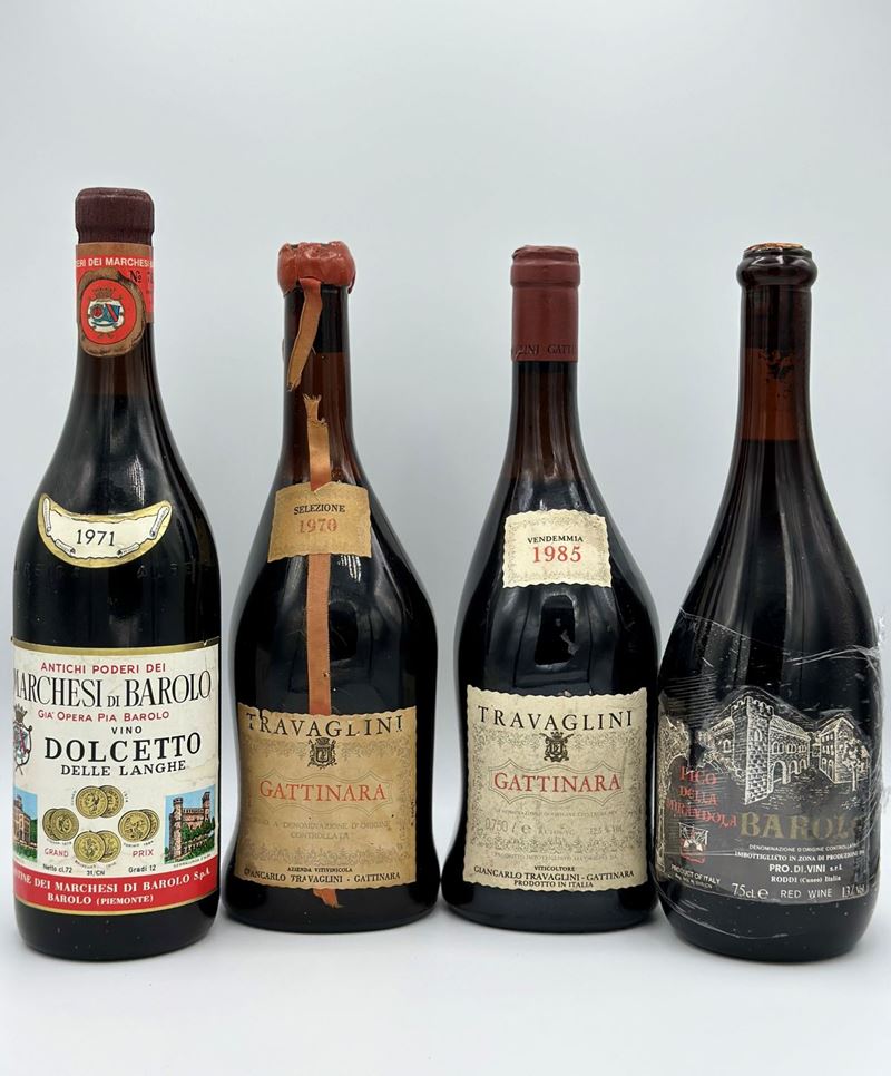 Marchesi di Barolo, Dolcetto delle Langhe - Travaglini, Gattinara - Pico della Mirandola, Barolo