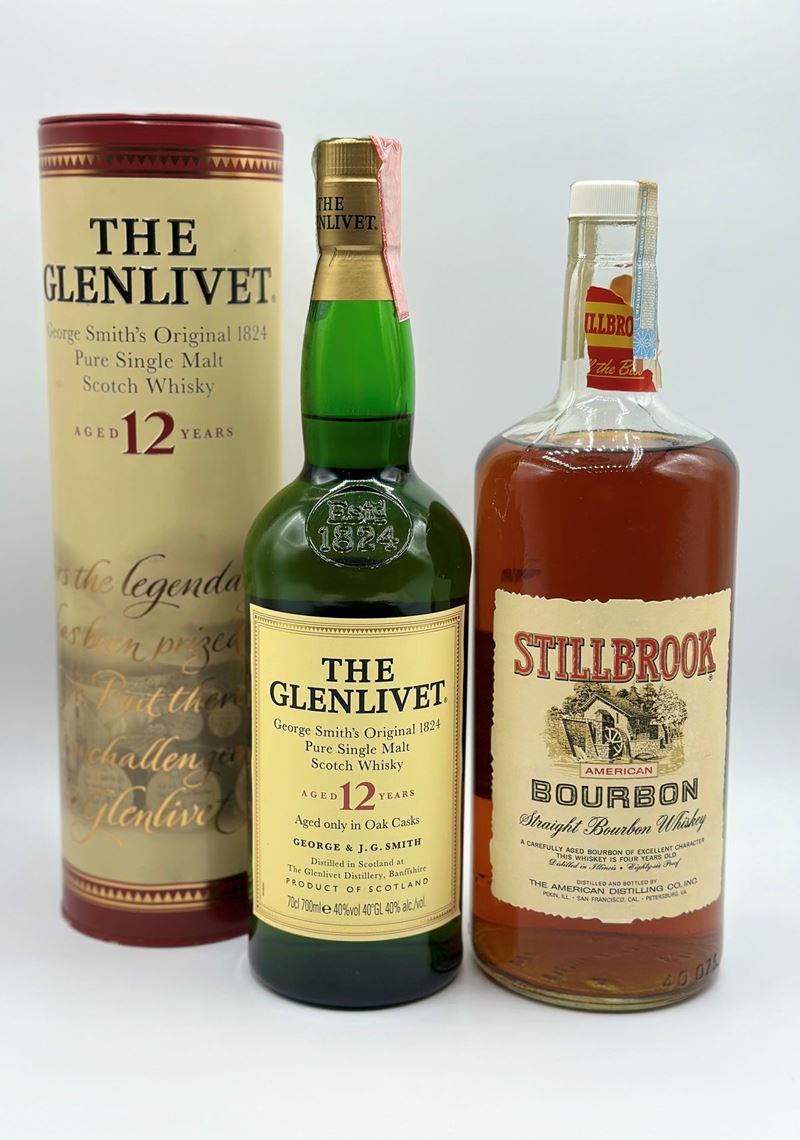 Stillbrook American Bourbon 4 Yo, The Glenlivet 12 Years Old