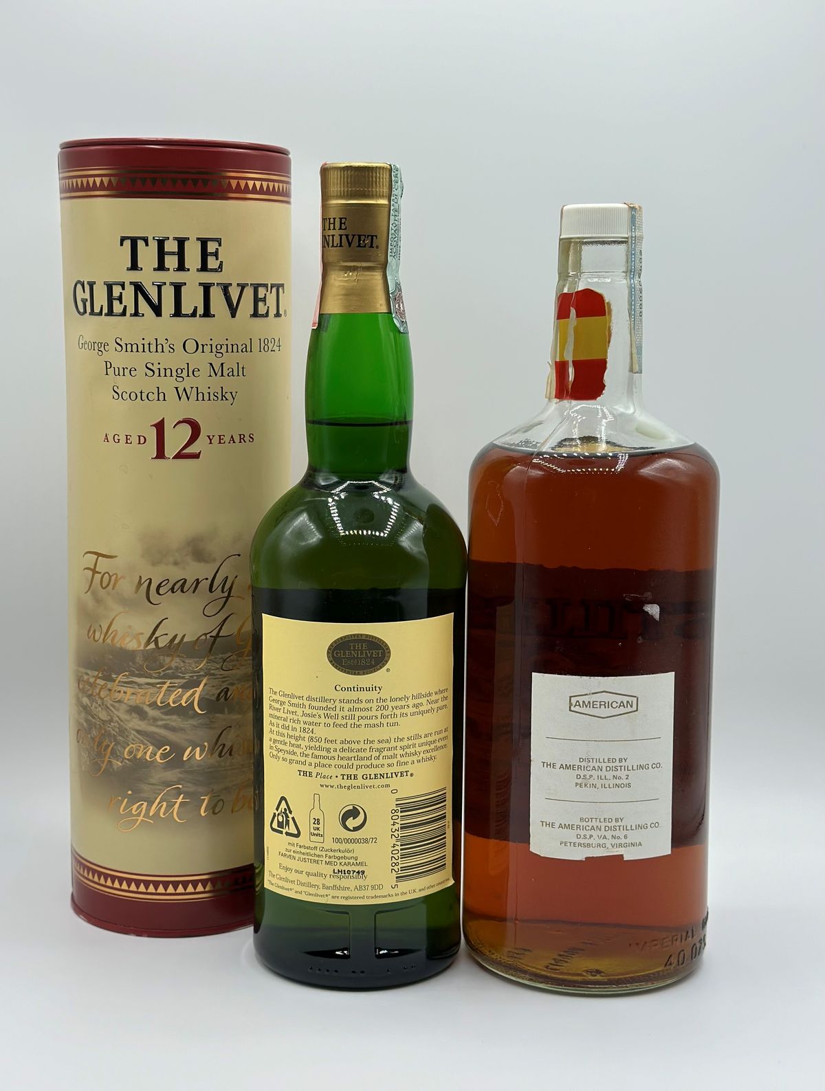 Stillbrook American Bourbon 4 Yo, The Glenlivet 12 Years Old