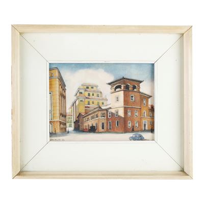 Lotto di 2 Disegni su Carta