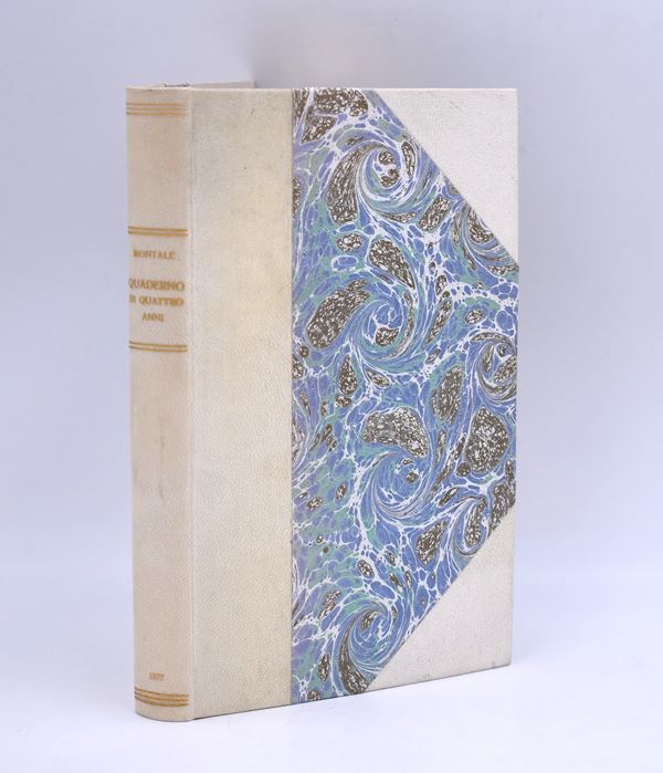MONTALE, Eugenio. QUADERNO DI QUATTRO ANNI. 1977.  - Auction Ancient and rare books, italian first editions of 20th century - Bertolami Fine Art - Casa d'Aste