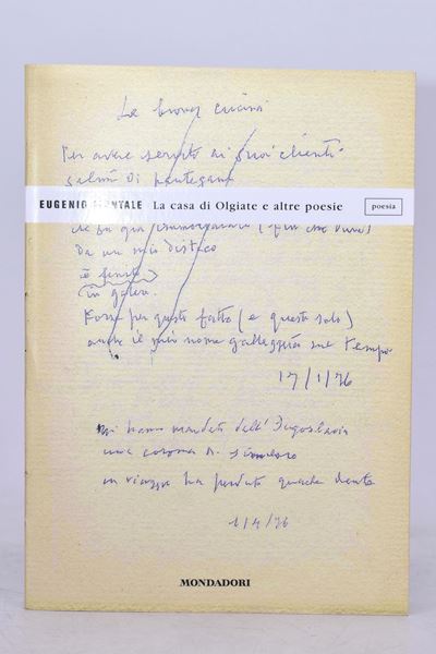 Montale, Eugenio. la Casa di Olgiate e Altre Poesie. 2006.