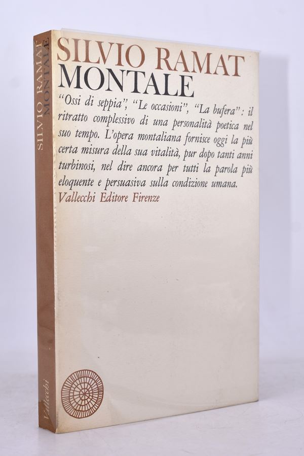 RAMAT, Silvio. MONTALE. 1965.  - Auction Ancient and rare books, italian first editions of 20th century - Bertolami Fine Art - Casa d'Aste