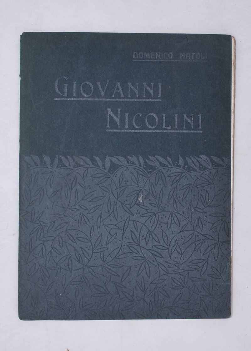 Natoli, Domenico. Giovanni Nicolini Scultore. 1909.