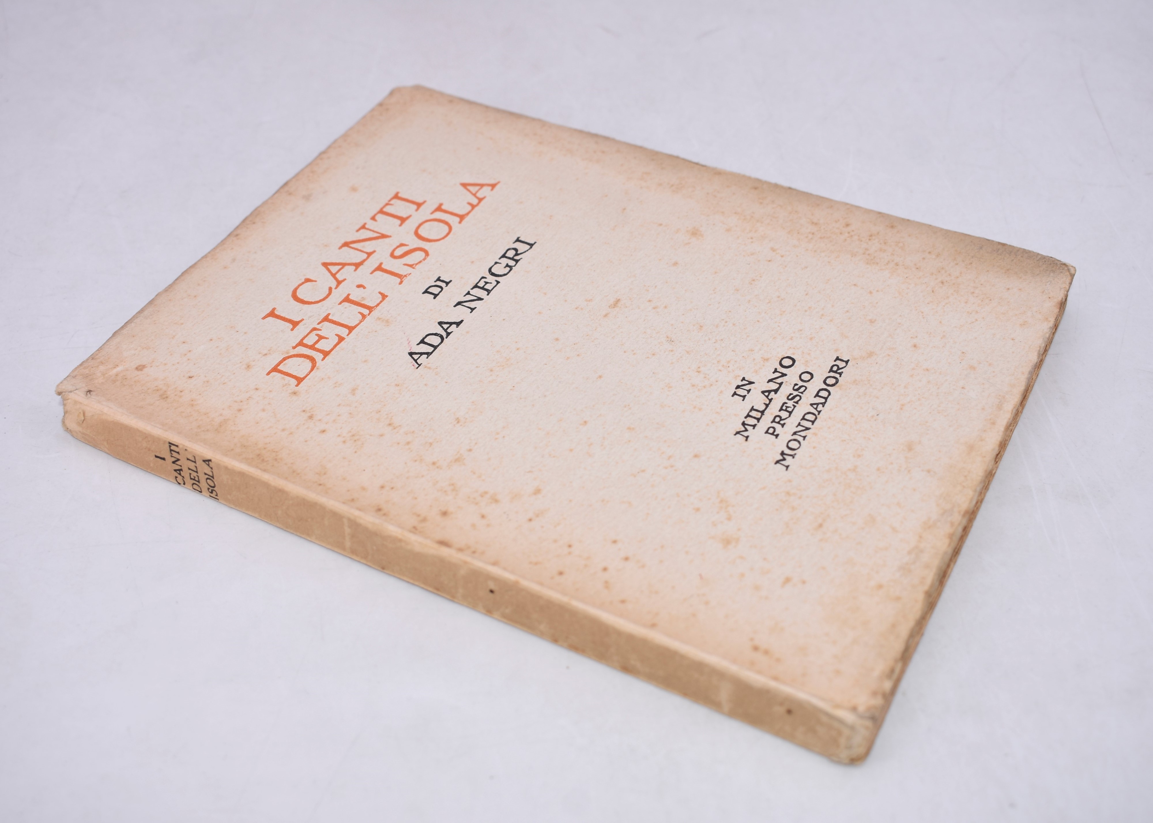 Negri, Ada. i Canti Dell'isola. 1924.