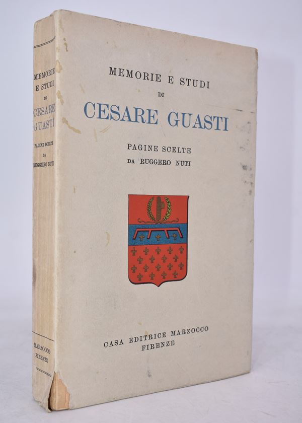 NUTI, Ruggero (a cura di). MEMORIE E STUDI DI CESARE GUASTI. 1939.