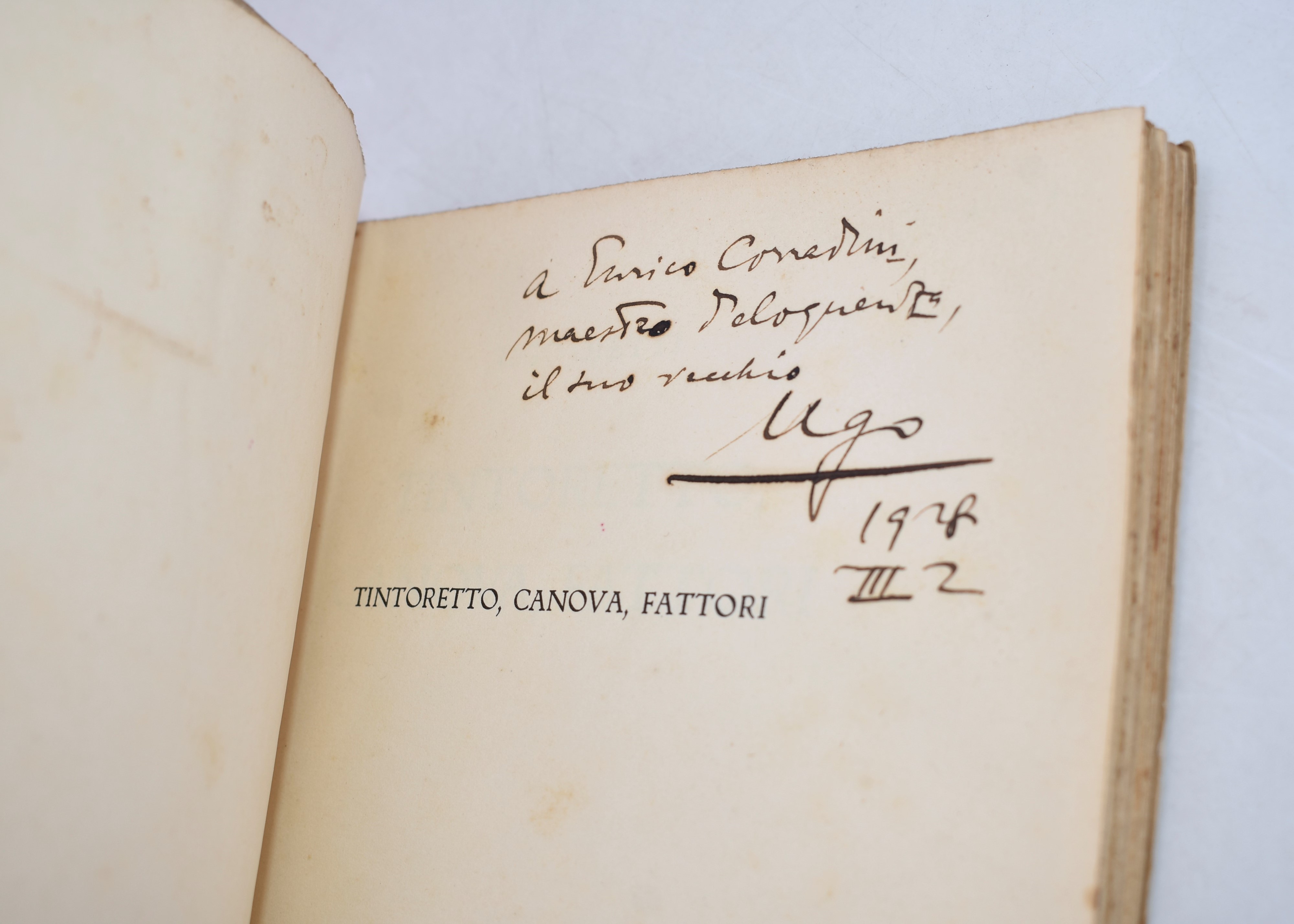 Ojetti, Ugo. Tintoretto, Canova, Fattori. 1928.