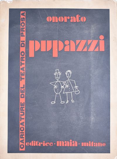 Onorato, Umberto. Pupazzi. Caricature del Teatro di Prosa. 1930.