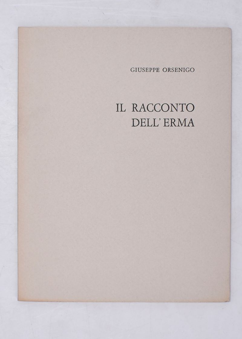 Orsenigo, Giuseppe. il Racconto Dell'erma. 1971.