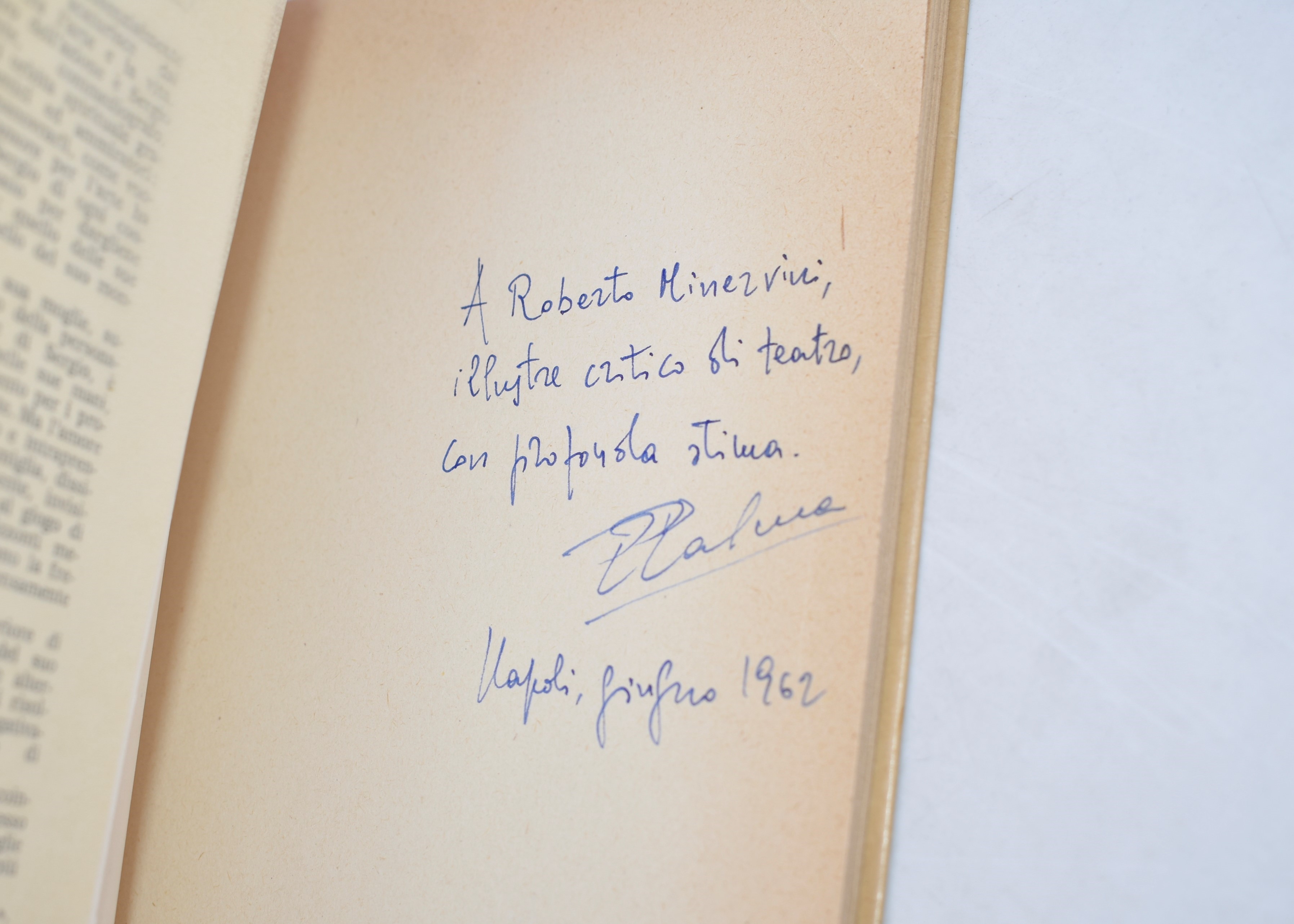 Palma, Pasquale. il Ponte. Dramma in Tre Atti. 1962.