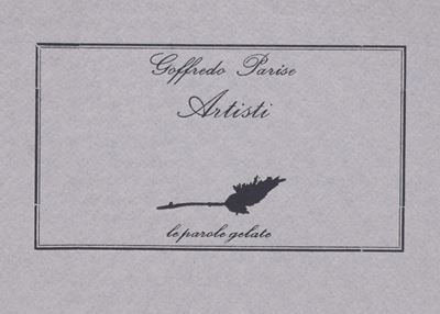 Parise, Goffredo. Artisti. 1984.