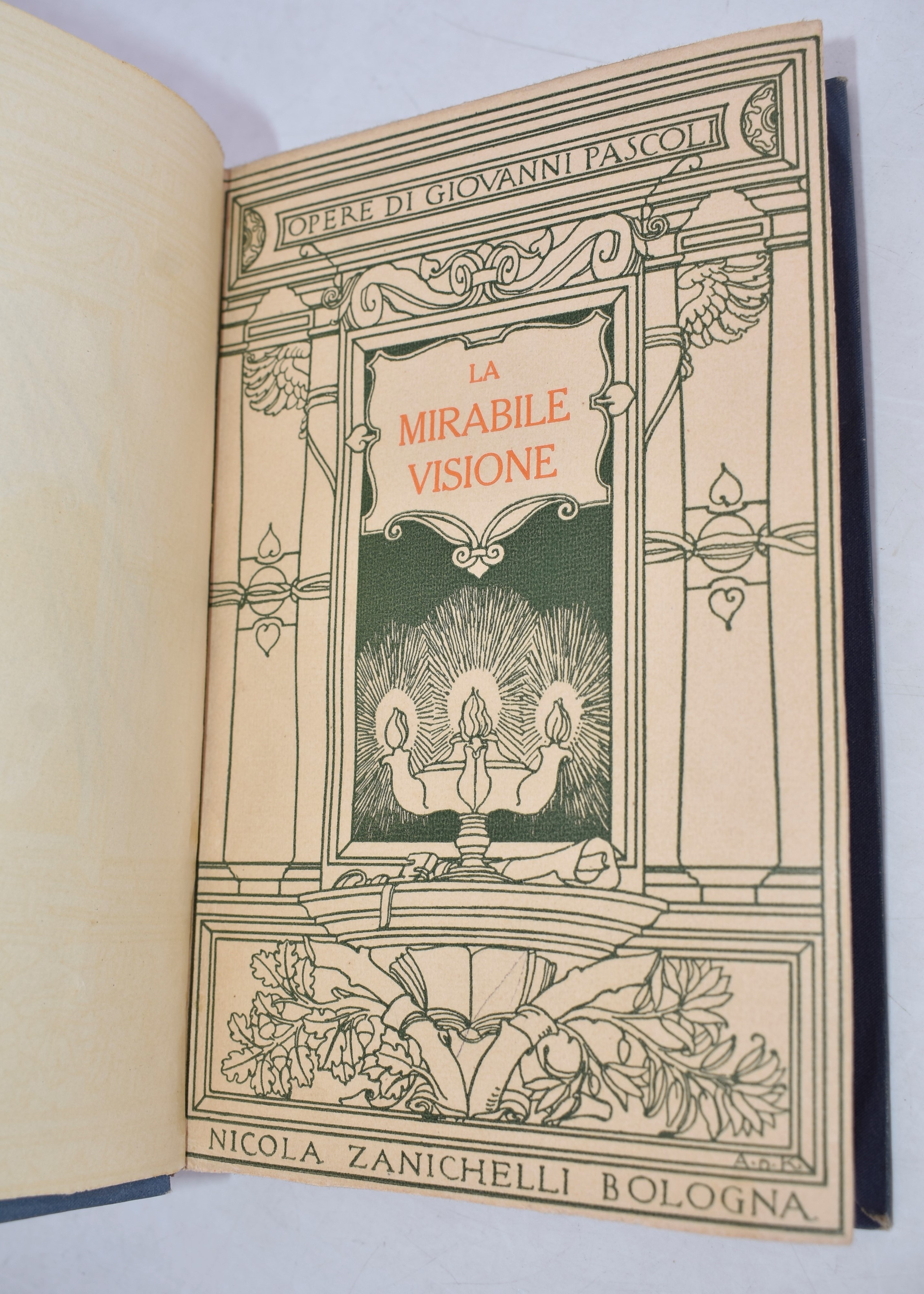 Pascoli, Giovanni. la Mirabile Visione. Abbozzo D’una Storia della Divina Commedia. 1913.