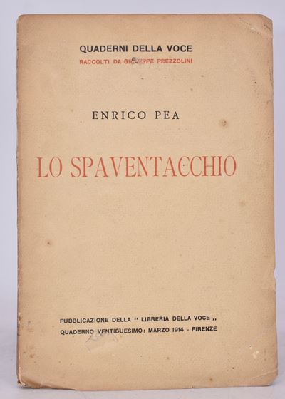 Pea, Enrico. lo Spaventacchio. 1914.