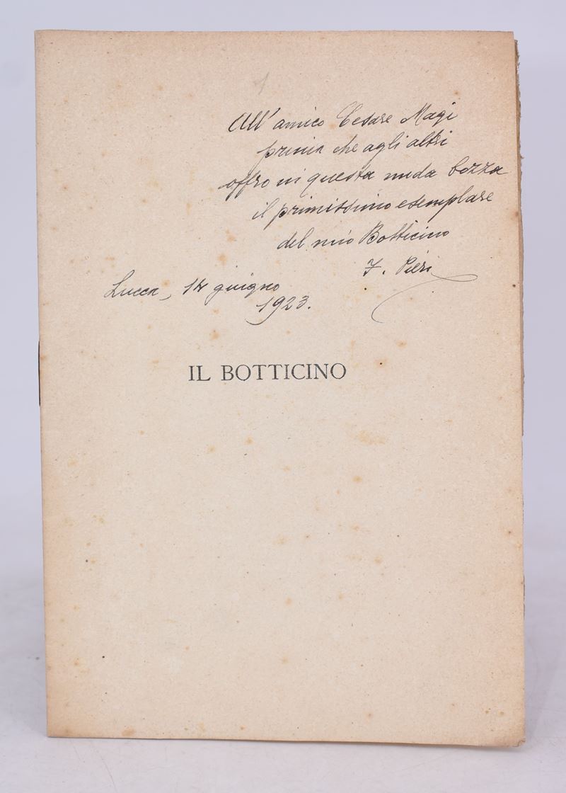 Pieri, Ferruccio. il Botticino. 1923.