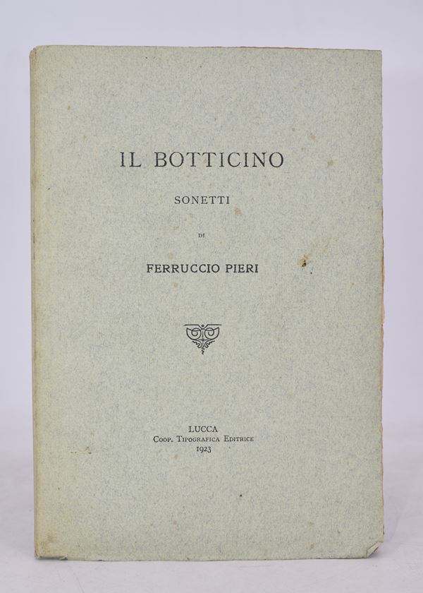 PIERI, Ferruccio. IL BOTTICINO. 1923.