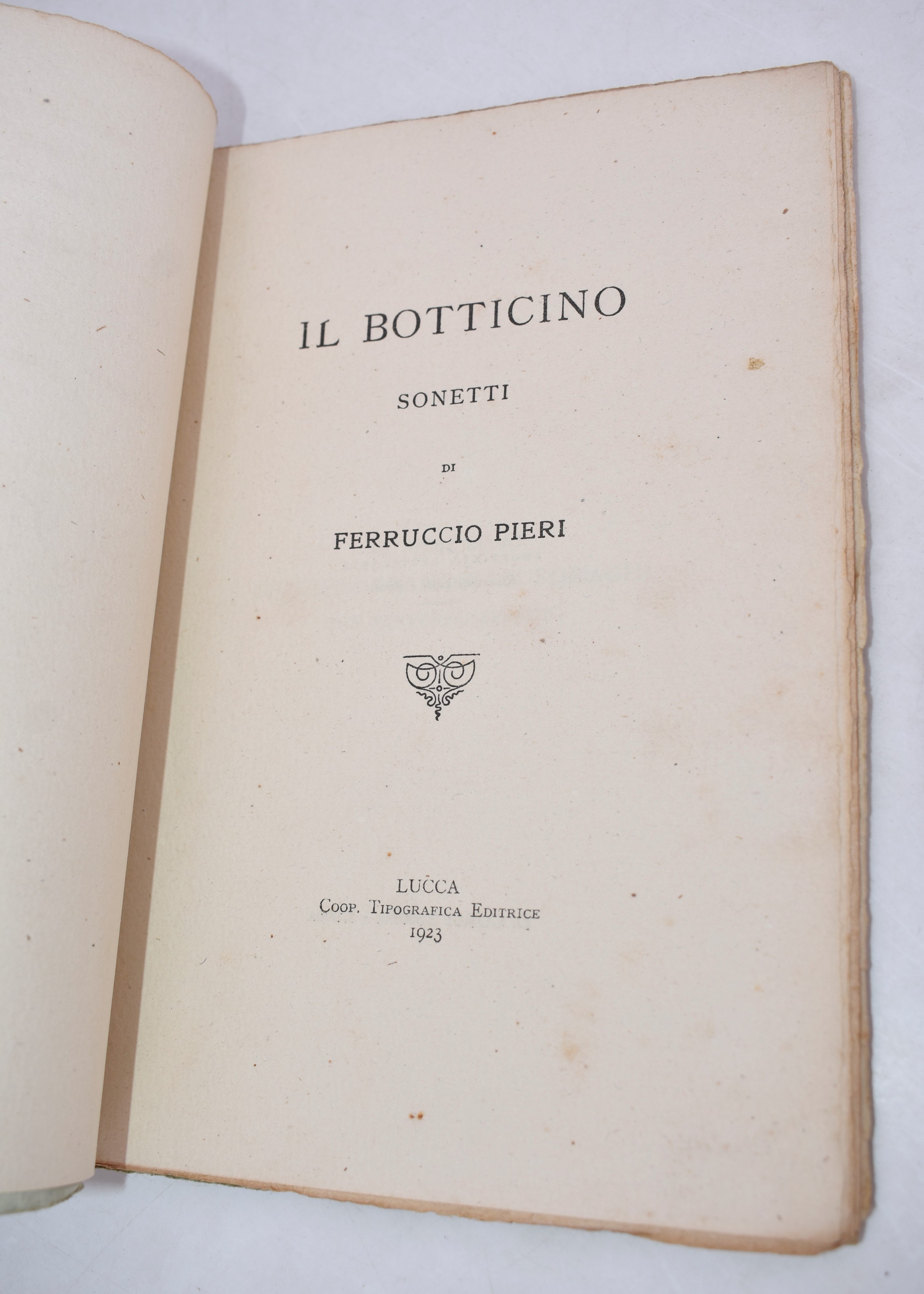 Pieri, Ferruccio. il Botticino. 1923.