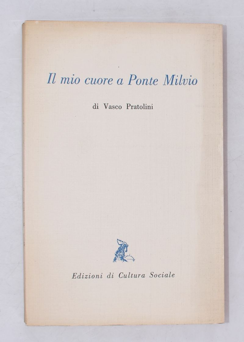 Pratolini, Vasco. il Mio Cuore a Ponte Milvio (vecchie Carte). 1954.