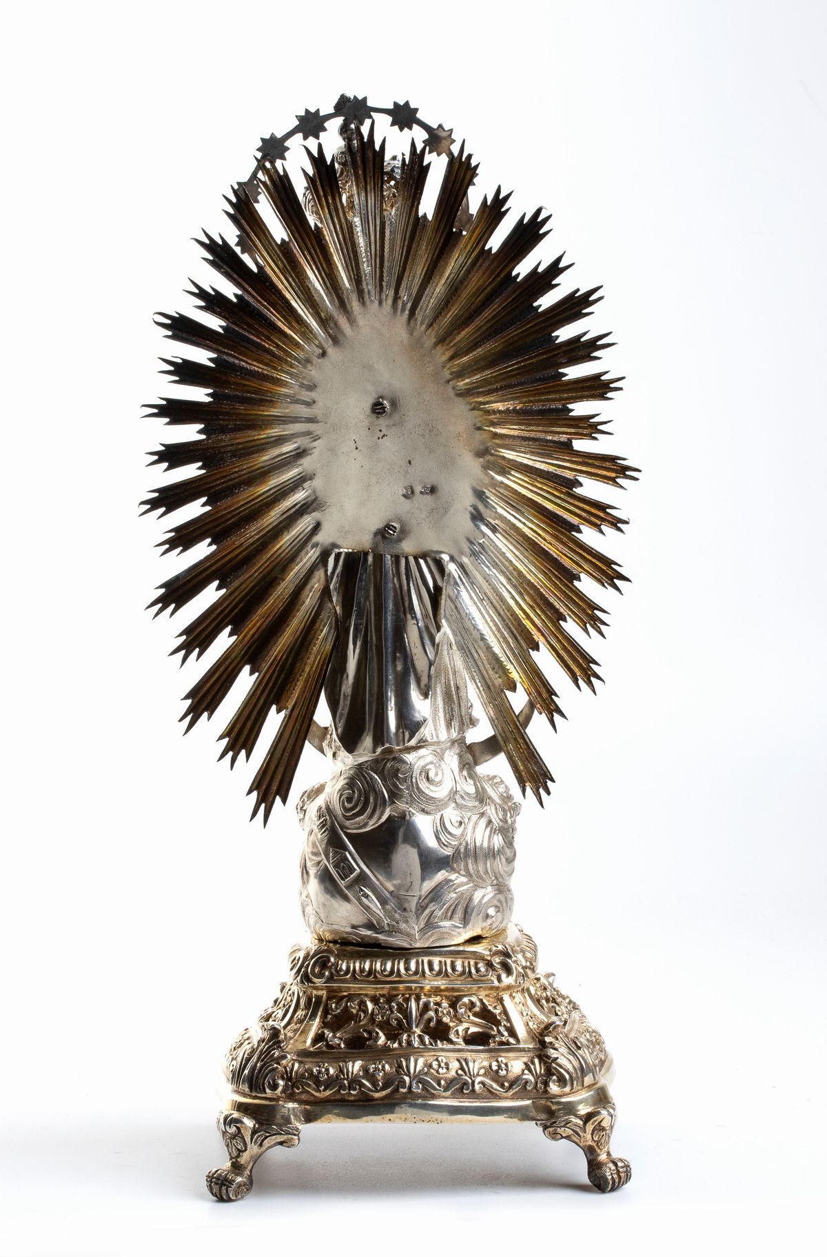 Gennaro Russo - Scultura Italiana in Argento Raffigurante la Vergine Immacolata