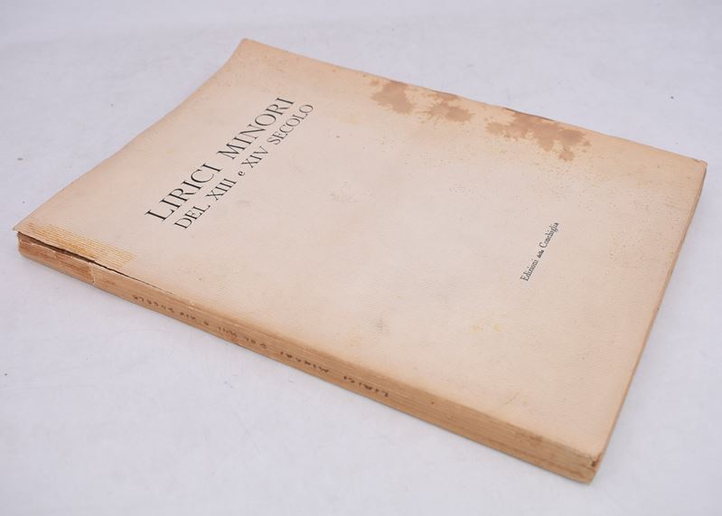 Quasimodo, Salvatore/ Anceschi, Luciano. Lirici Minori del XIII e XIV Secolo. 1941.