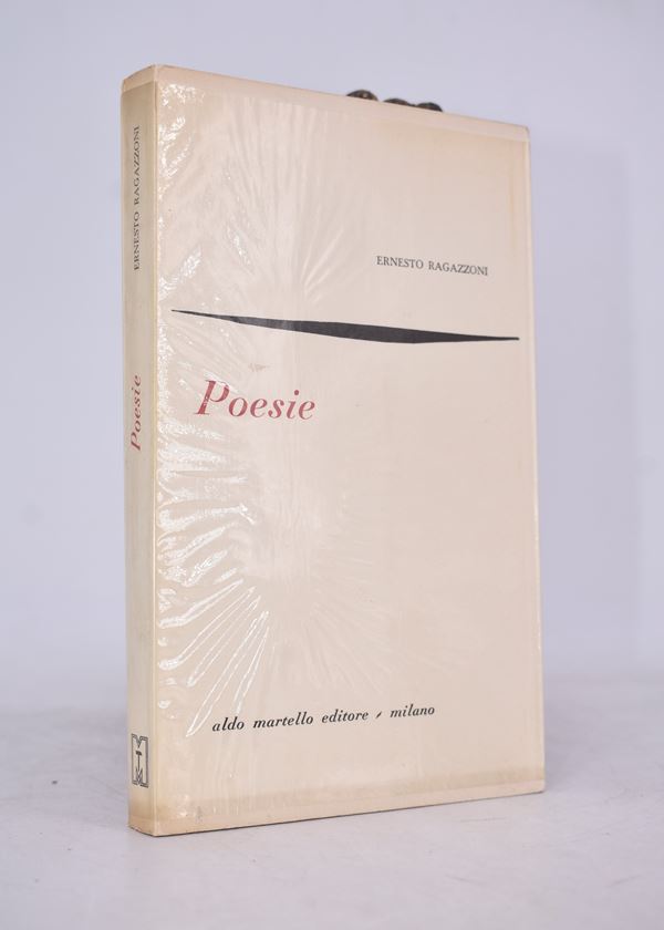 RAGAZZONI, Ernesto. POESIE. 1956.  - Auction Ancient and rare books, italian first editions of 20th century - Bertolami Fine Art - Casa d'Aste