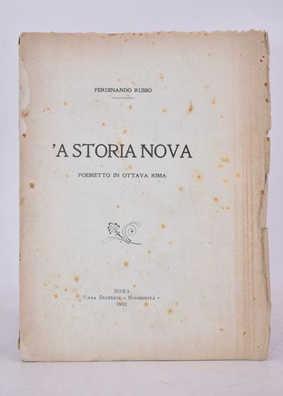 Russo, Ferdinando. 'a Storia Nova. Poemetto in Ottava Rima. 1913.