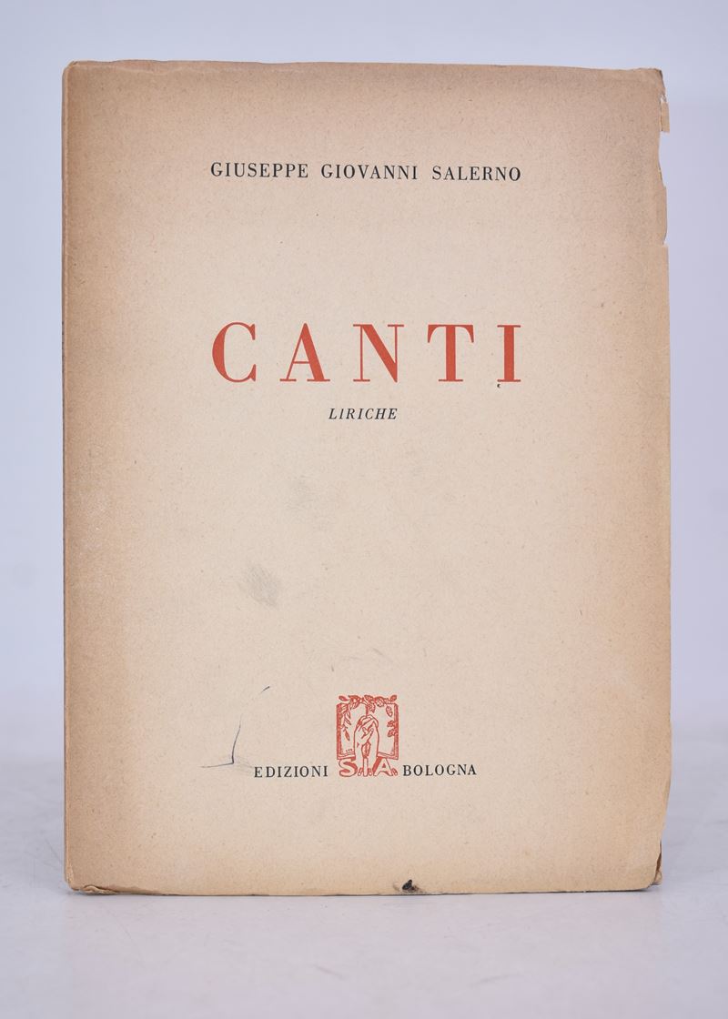 Salerno, Giuseppe Giovanni. Canti. Liriche. 1955.