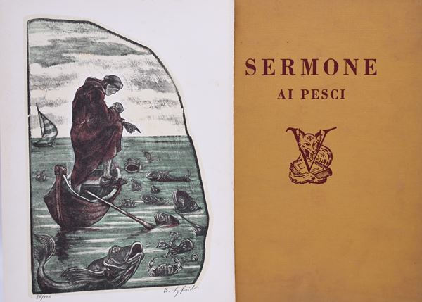 S. ANTONIO. SERMONE AI PESCI. 1972.  - Auction Ancient and rare books, italian first editions of 20th century - Bertolami Fine Art - Casa d'Aste
