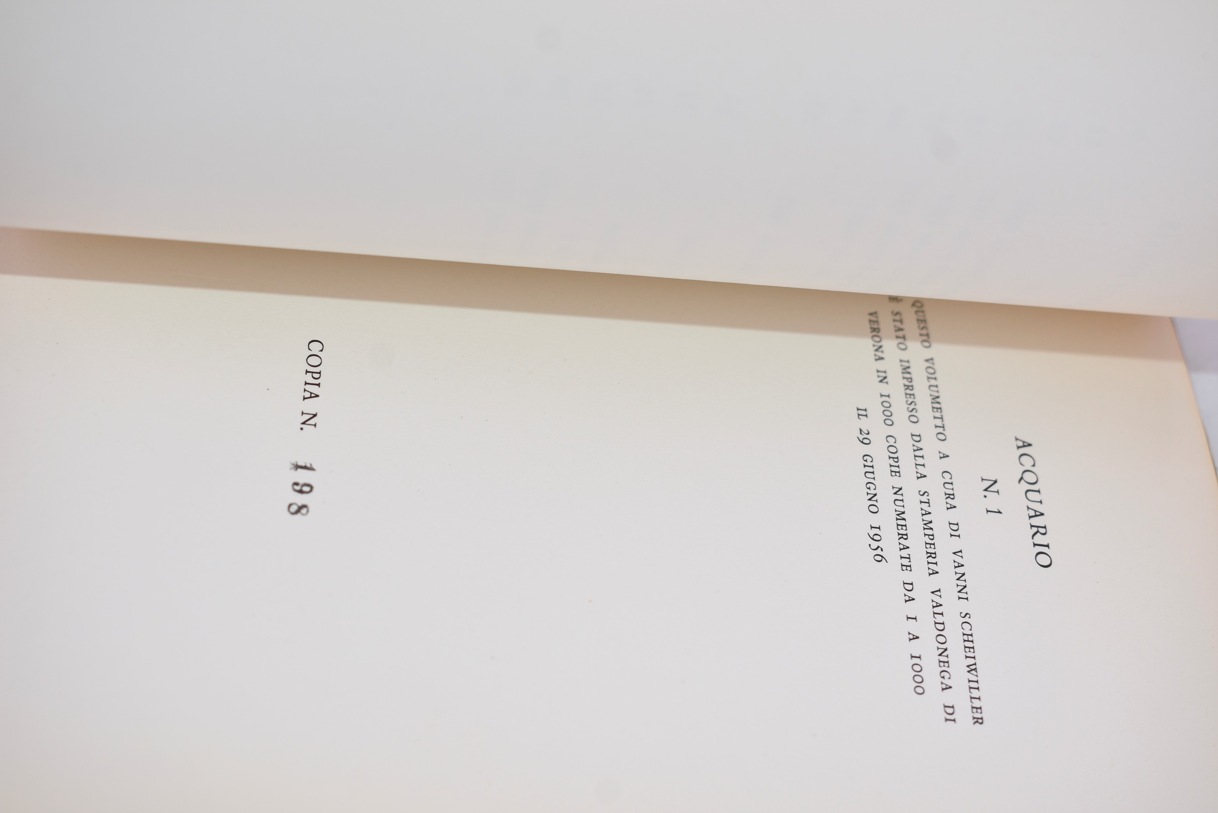 Sbarbaro, Camillo. Rimanenze. 1956.