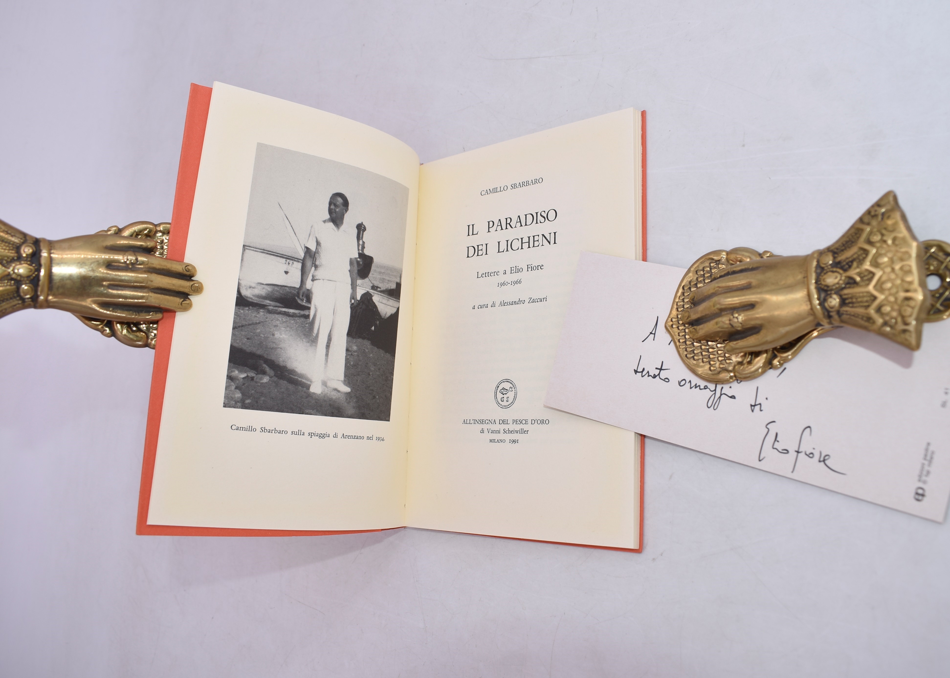Sbarbaro, Camillo. il Paradiso dei Licheni. Lettere a Elio Fiore 1960-1966. 1991.