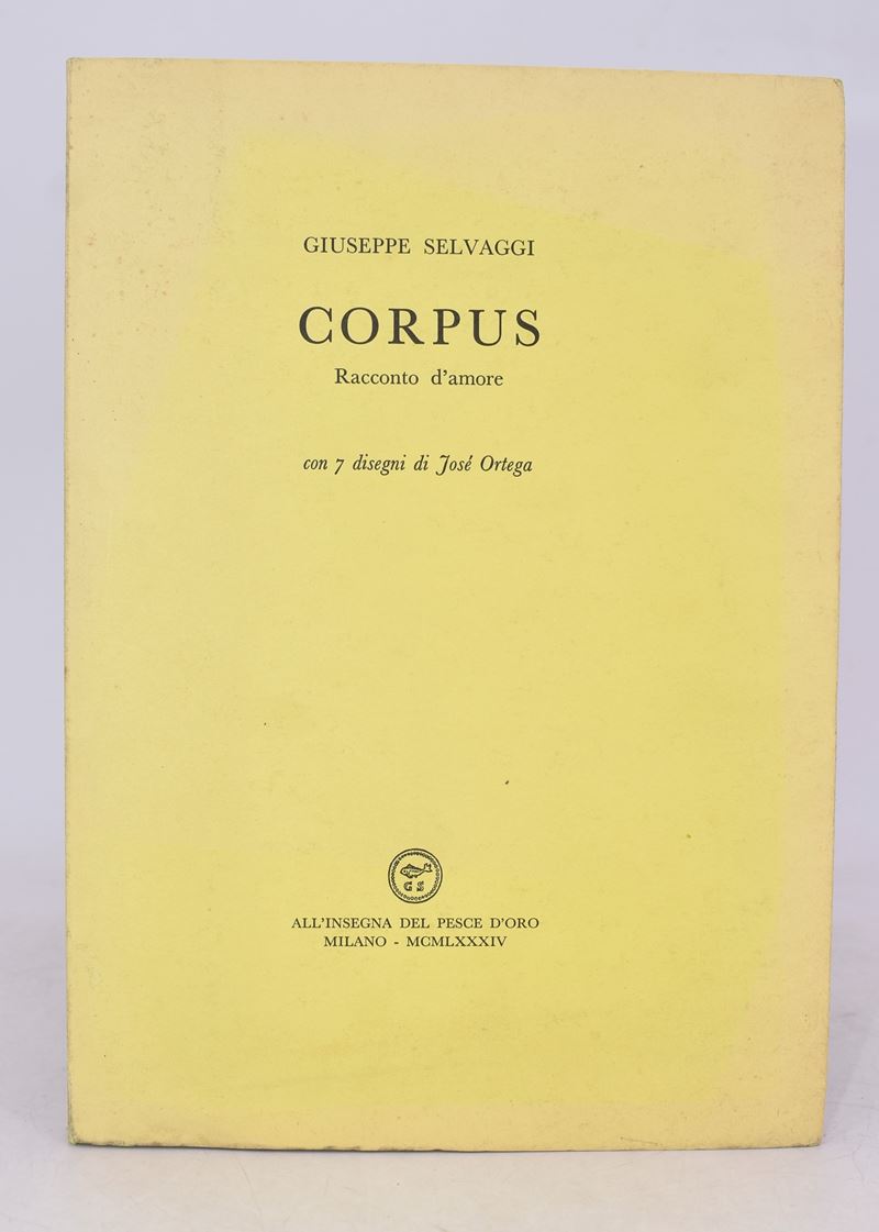 Selvaggi, Giuseppe. Corpus. Racconto D'amore. 1984.