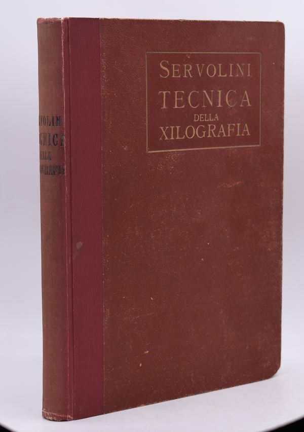 SERVOLINI, Luigi. TECNICA DELLA XILOGRAFIA. 1935.