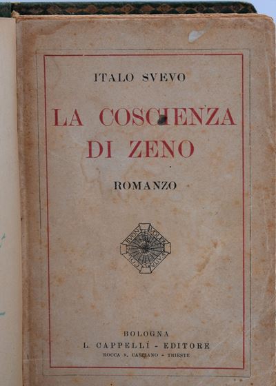 Svevo, Italo. la Coscienza di Zeno. 1923.