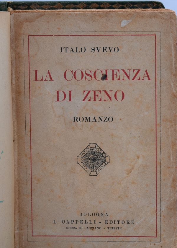 SVEVO, Italo. LA COSCIENZA DI ZENO. 1923.