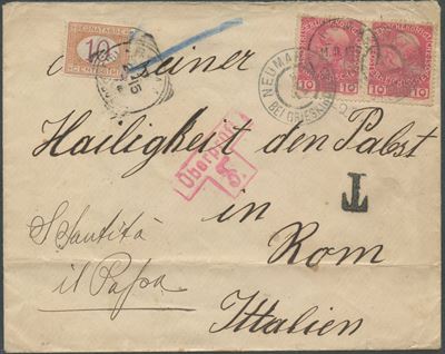 Storia postale, busta dall’Austria datata 11 novembre 1915