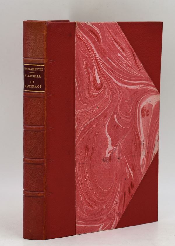 UNGARETTI, Giuseppe. ALLEGRIA DI NAUFRAGI (1914-1919). 1919.  - Auction Ancient and rare books, italian first editions of 20th century - Bertolami Fine Art - Casa d'Aste