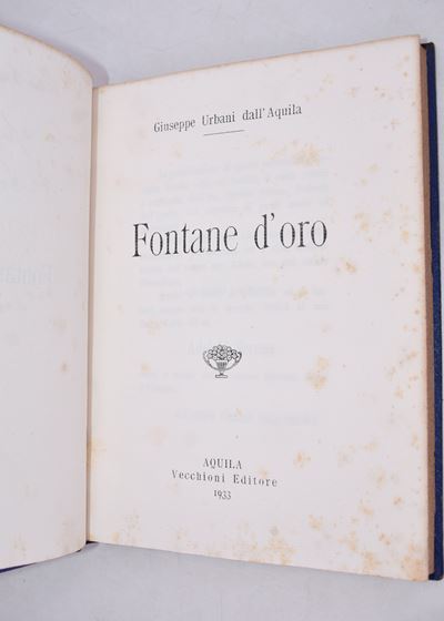 Urbani Dall'aquila, Giuseppe. Fontane D'oro. 1933.