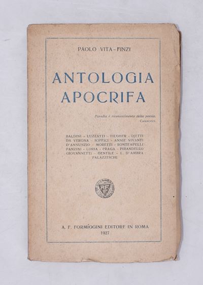 Vita-finzi, Paolo. Antologia Apocrifa. 1927.