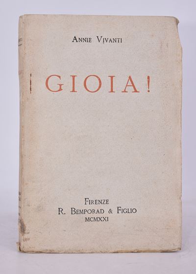 Vivanti, Annie. Gioia! Novelle. 1921.