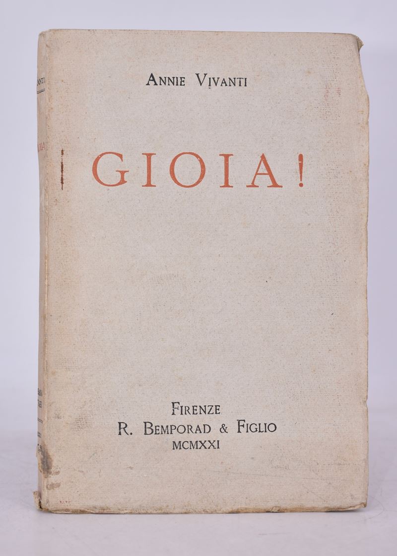 Vivanti, Annie. Gioia! Novelle. 1921.