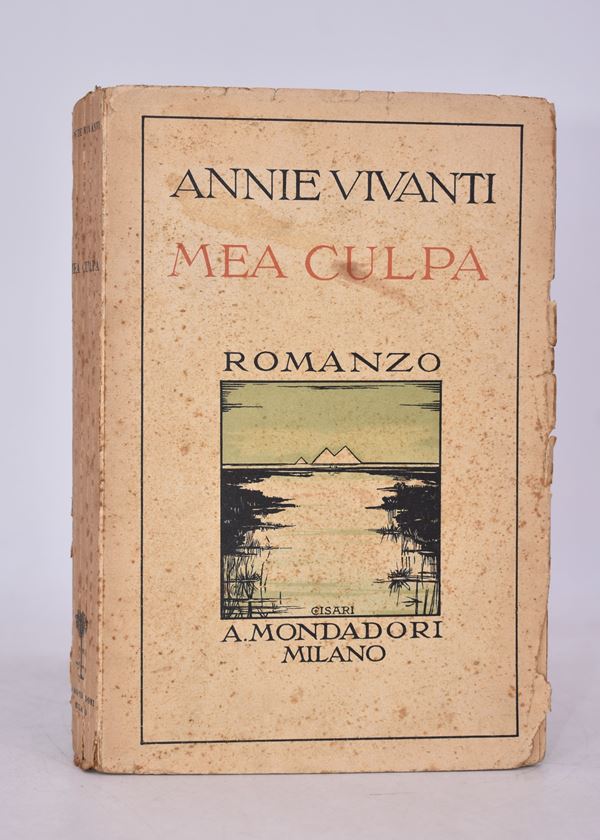 VIVANTI, Annie. MEA CULPA. ROMANZO. 1929.  - Auction Ancient and rare books, italian first editions of 20th century - Bertolami Fine Art - Casa d'Aste