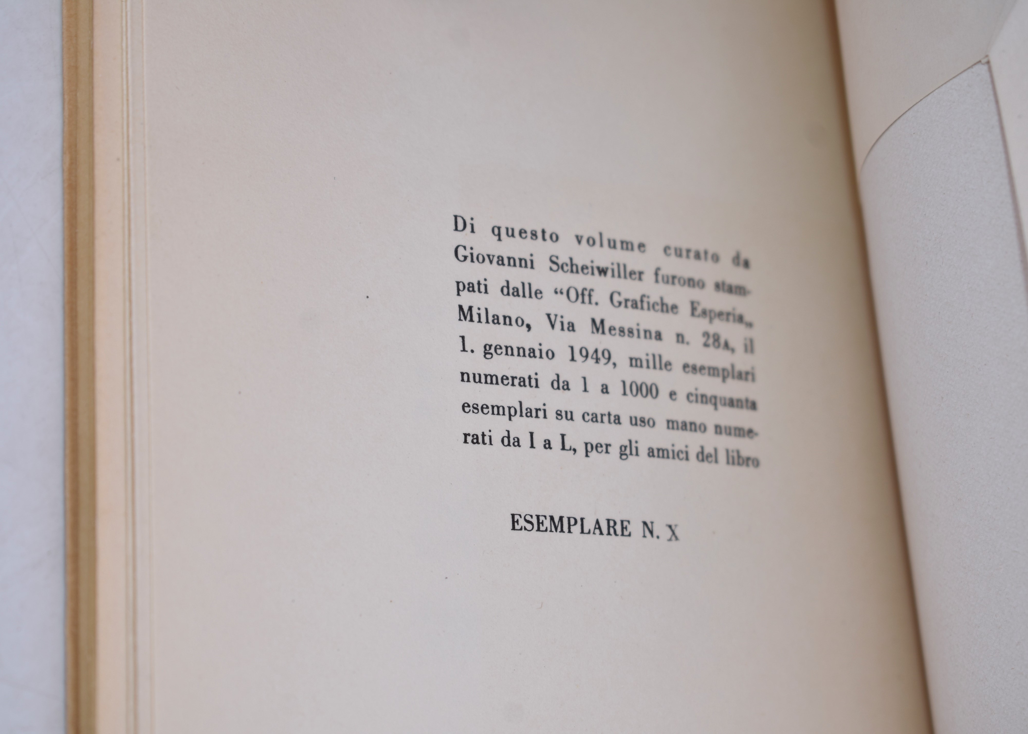 Zanella, Giuseppe. il Tempo Ha un Nome. 1949.