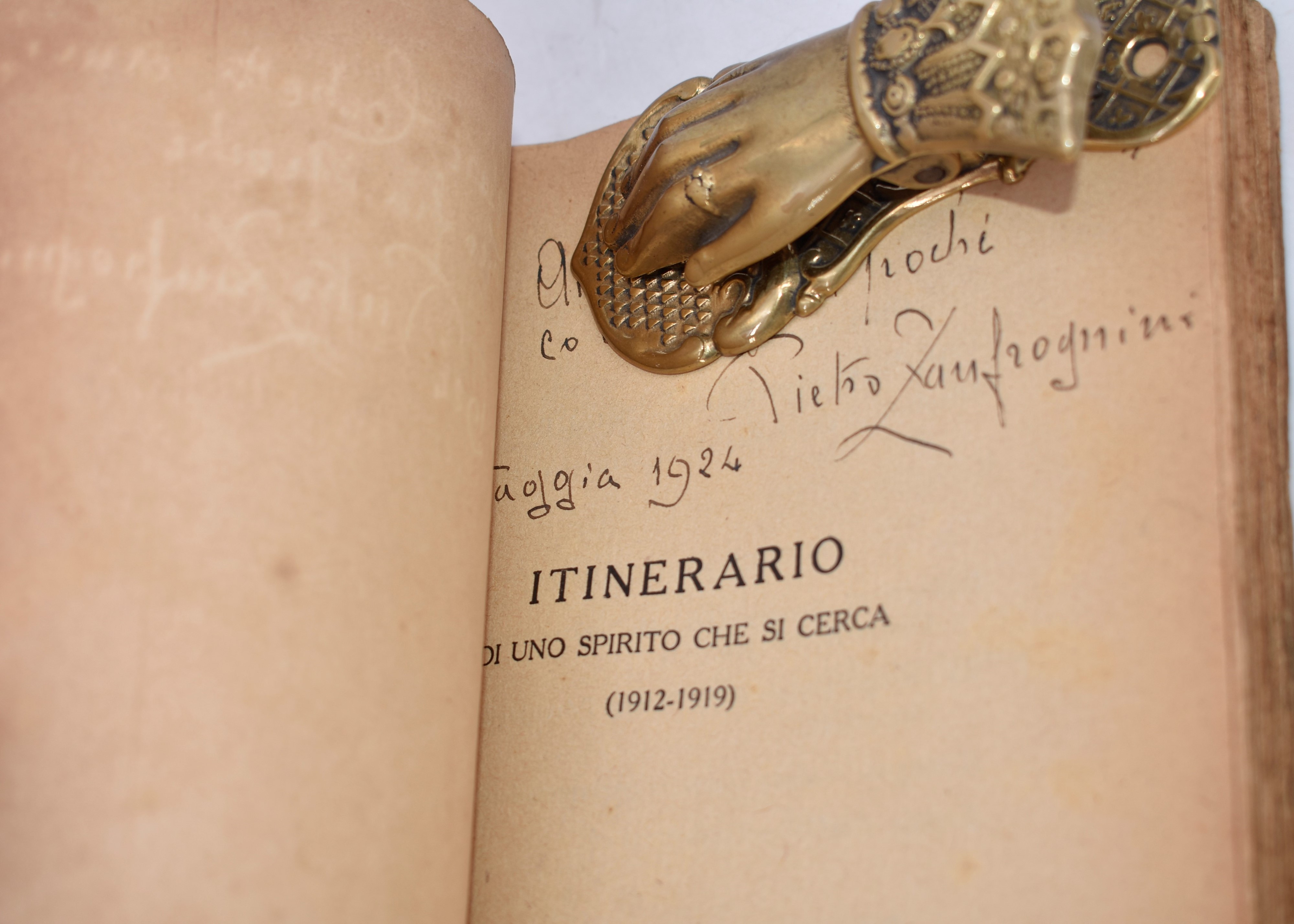 Zanfrognini, Pietro. Itinerario di uno Spirito che Si Cerca. 1923.