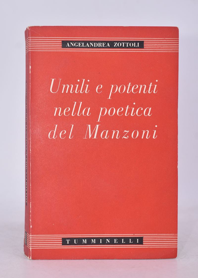 Zottoli, Angelandrea. Umili e Potenti nella Poetica del Manzoni. 1942.
