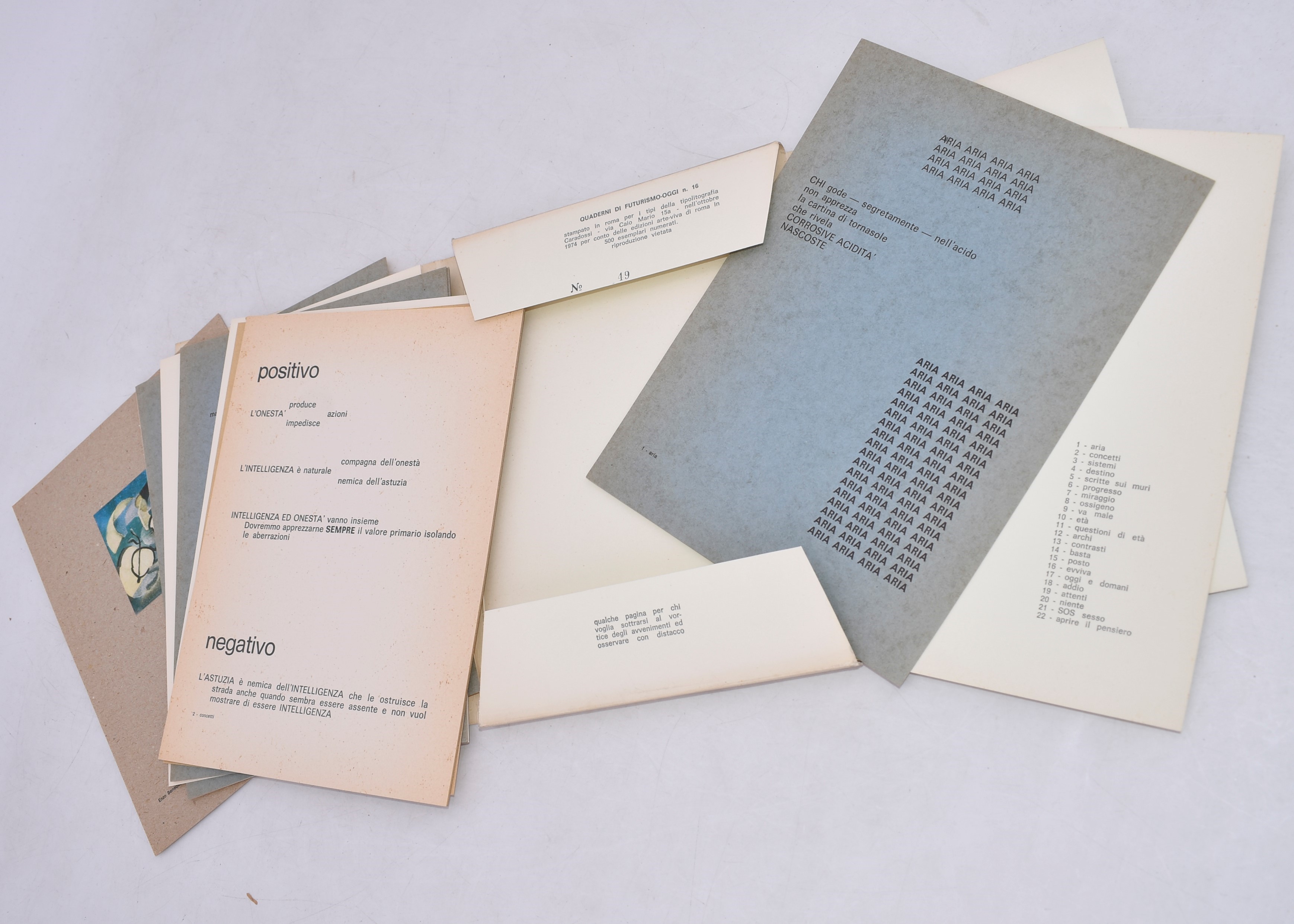 Benedetto, Enzo. Controvento: Parole in Libertà. 1974.